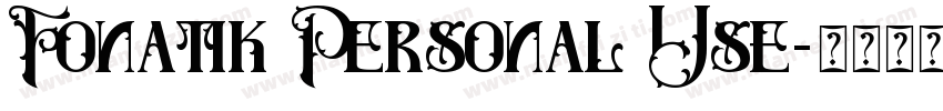 Fonatik Personal Use字体转换
